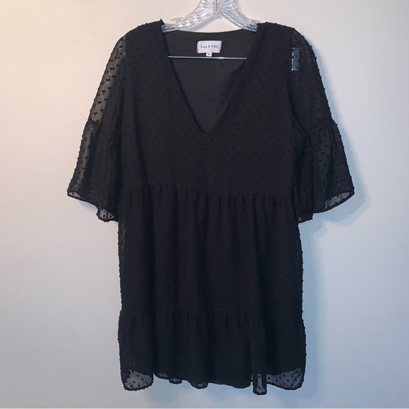 Park & Fifth Black Rennie Mini Dress XS - Picture 3 of 11